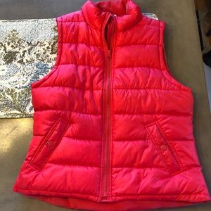 ***SOLD***Pink puffer vest